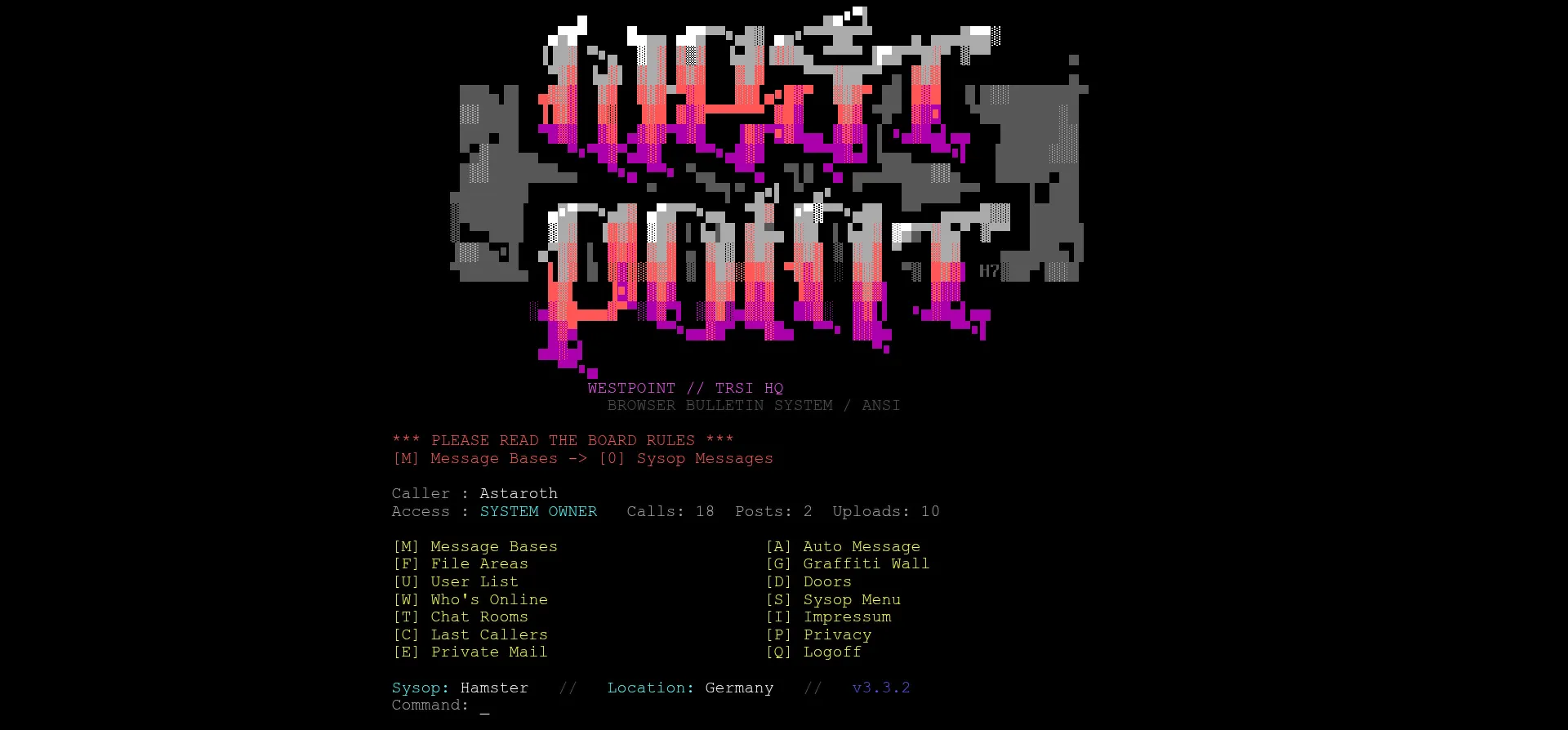 WESTPOINT BBS is back