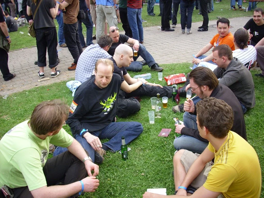 The real party is outside